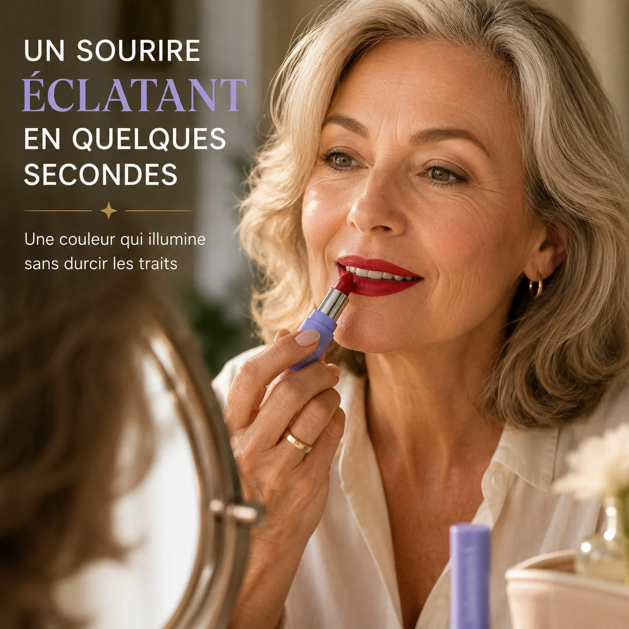 Le rouge à lèvres qui sublime les lèvres après 50 ans