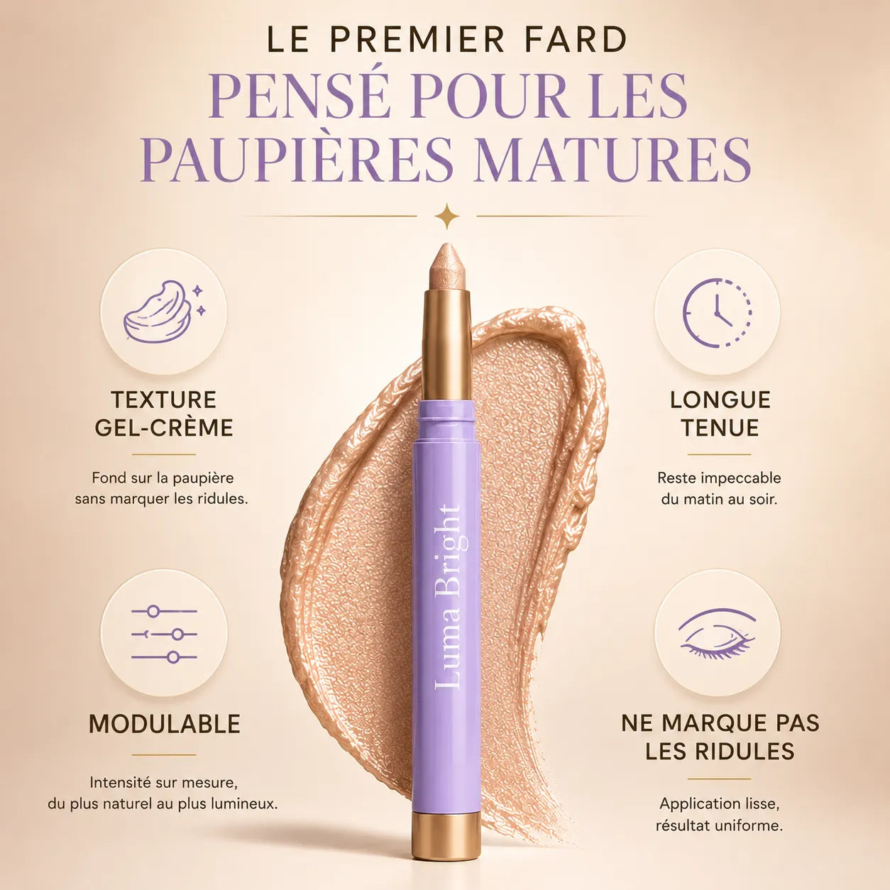 Le fard à paupières qui illumine le regard après 50 ans