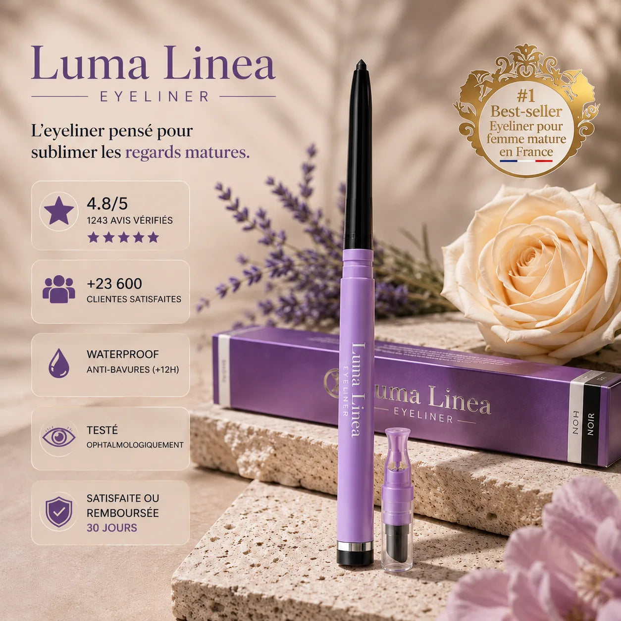Le premier eyeliner conçu pour les paupières matures