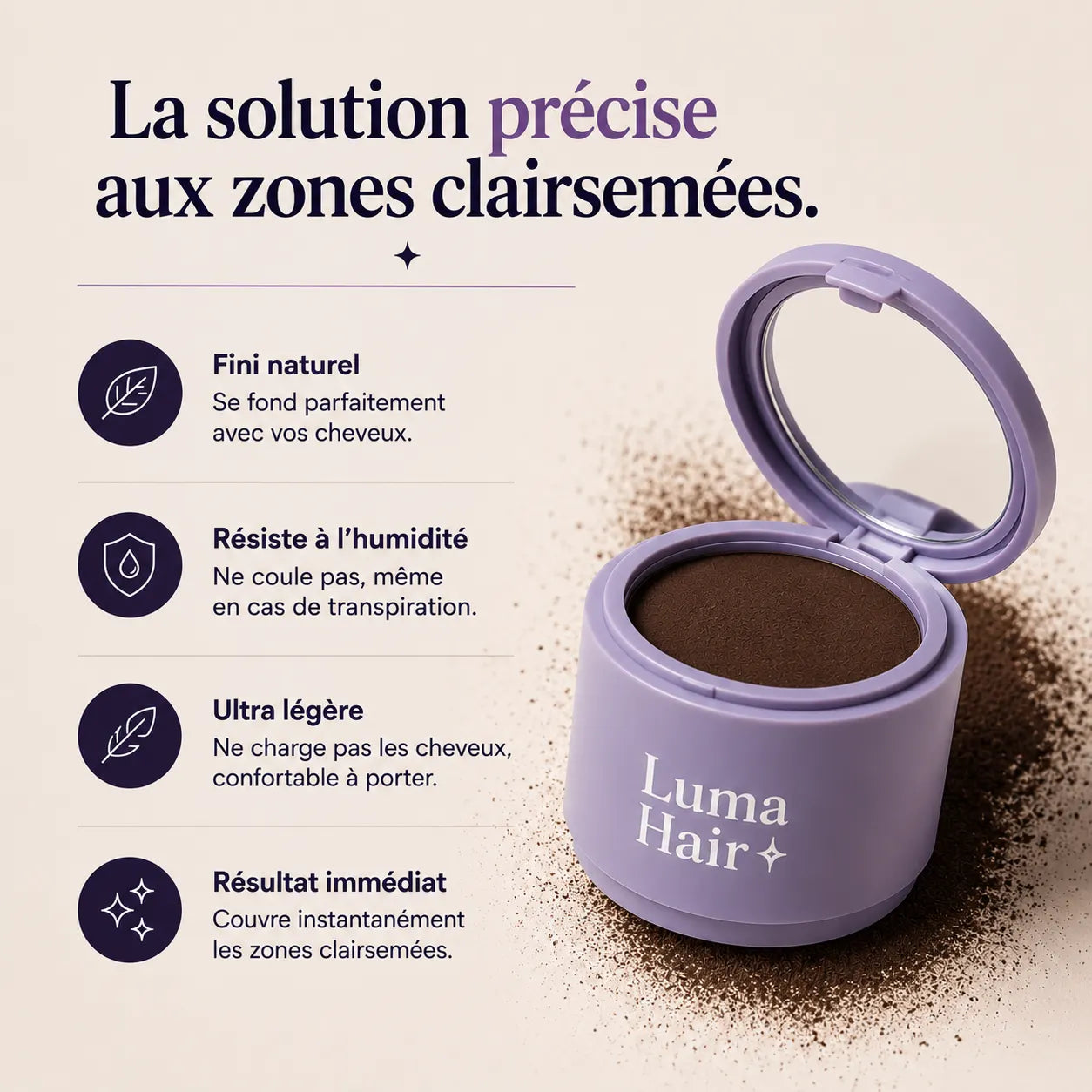 Cache les zones clairsemées en quelques secondes