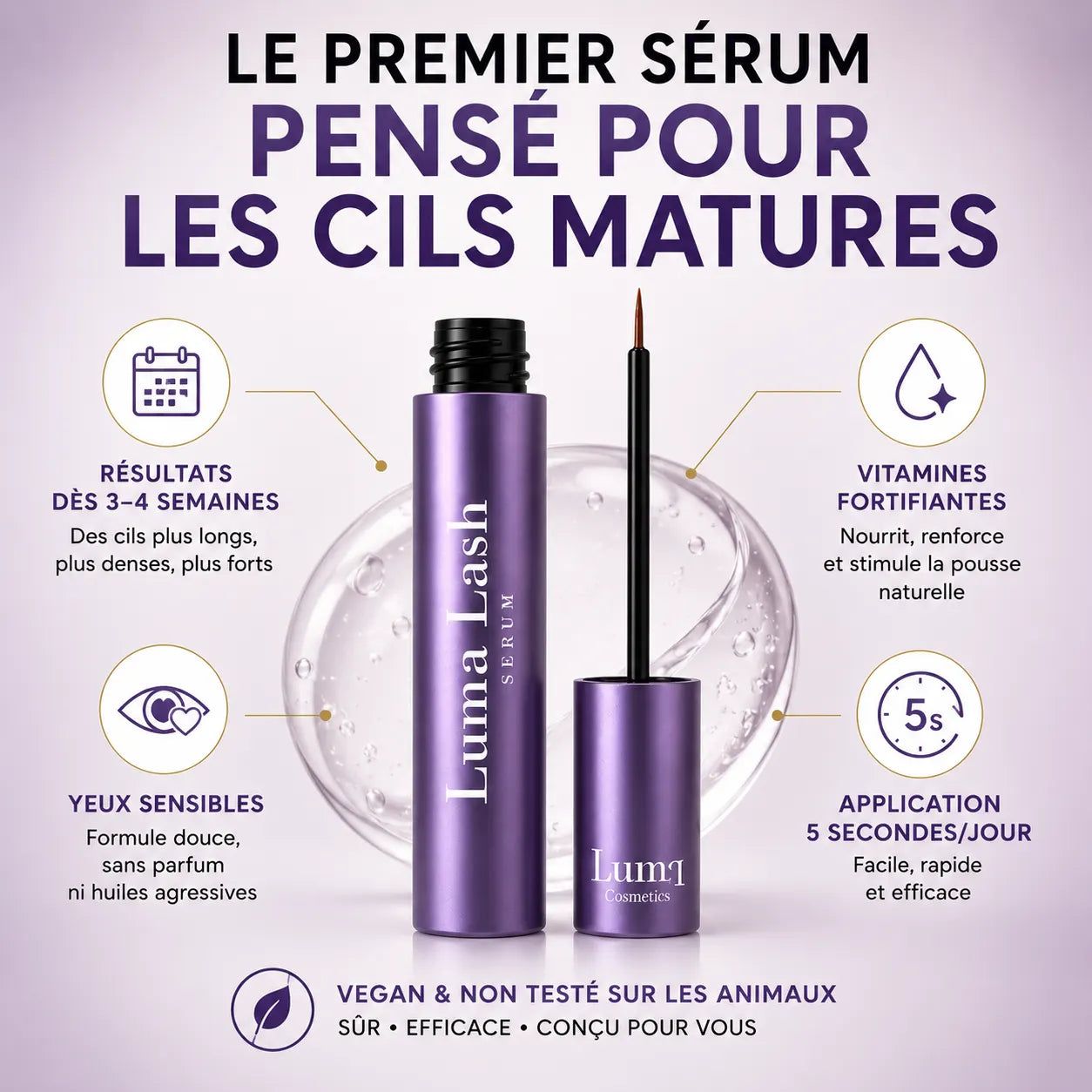 Le sérum qui redonne vie aux cils après 50 ans