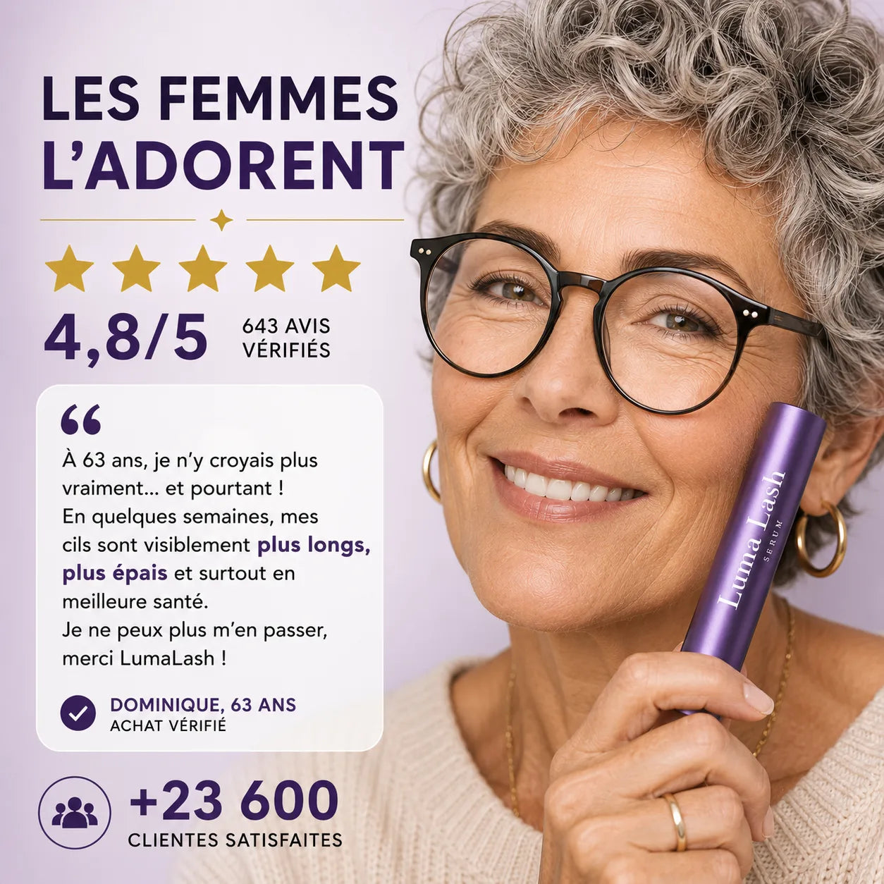 Le sérum qui redonne vie aux cils après 50 ans