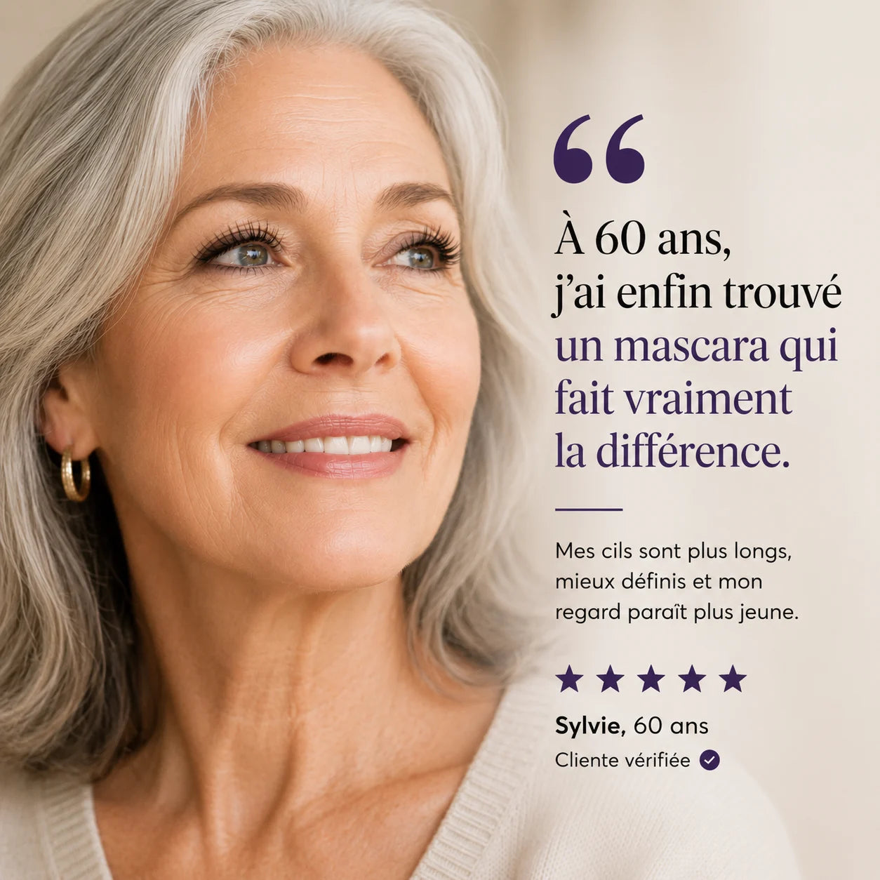Le mascara conçu pour les cils matures