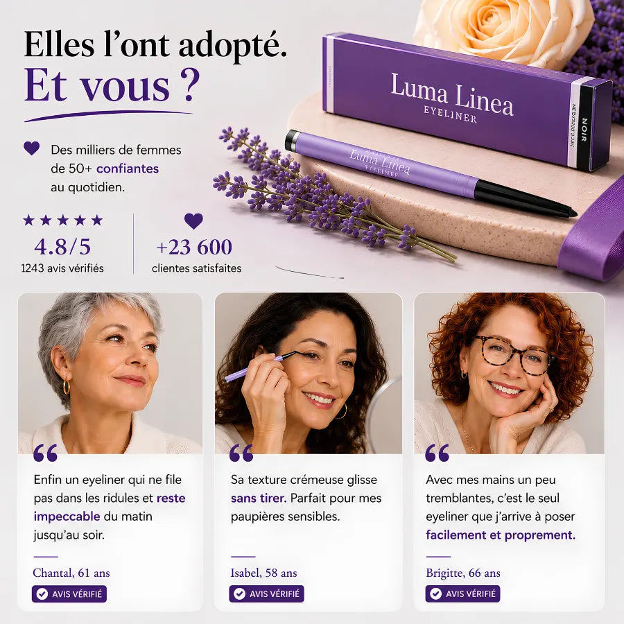 Le premier eyeliner conçu pour les paupières matures