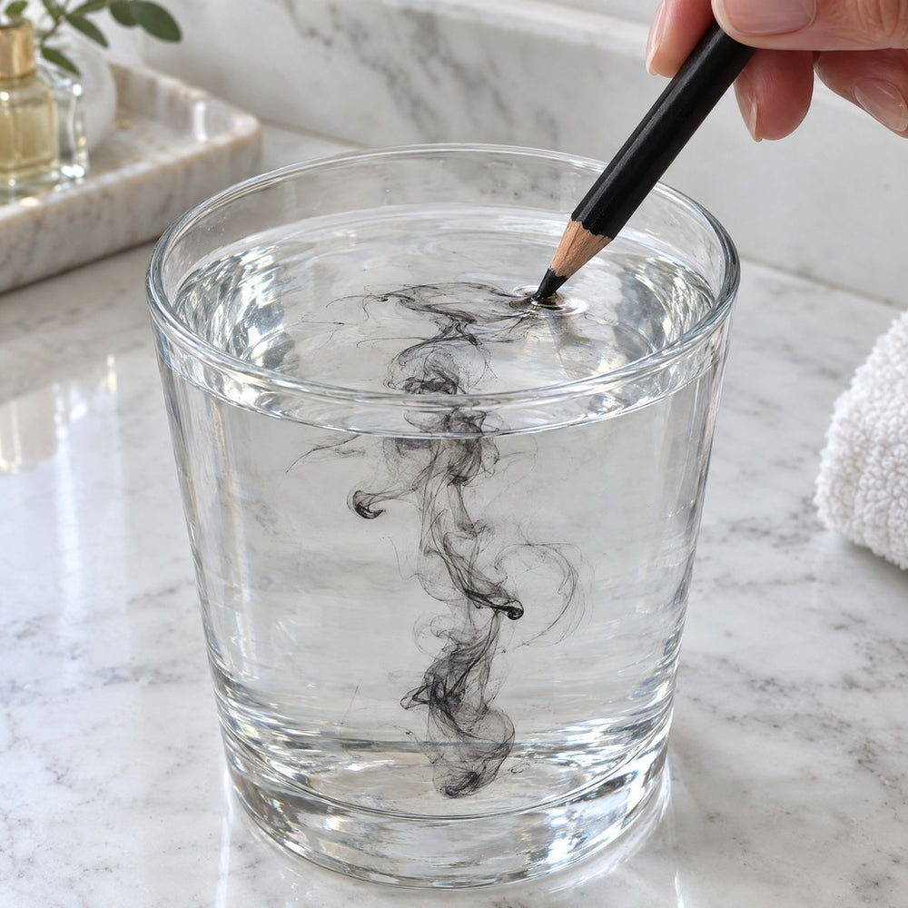 Your waterline is always wet. So you're drawing on water.